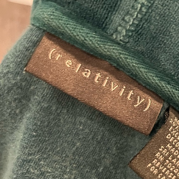 Womans Medium Velvet Zip Up Hoodie Y2K - Picture 8 of 9